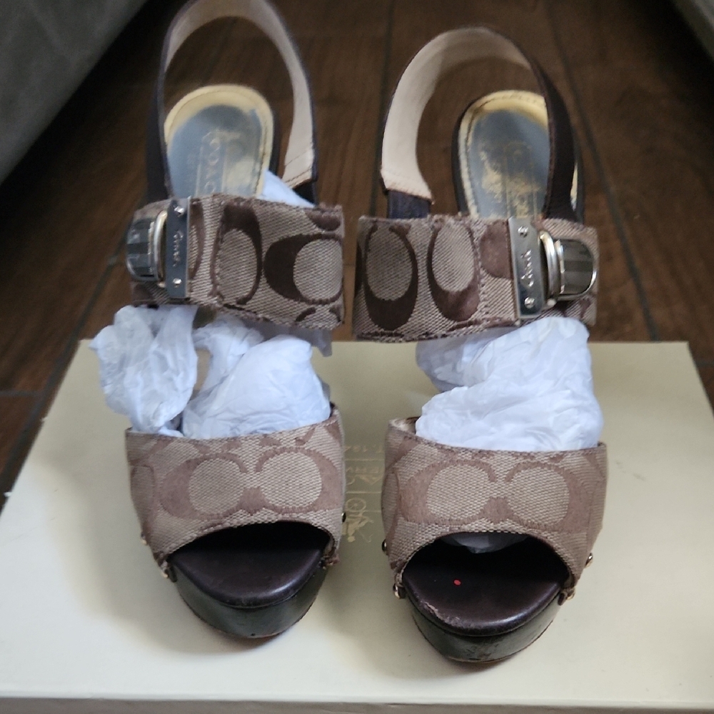 Coach Women's Brown Platform Sandals